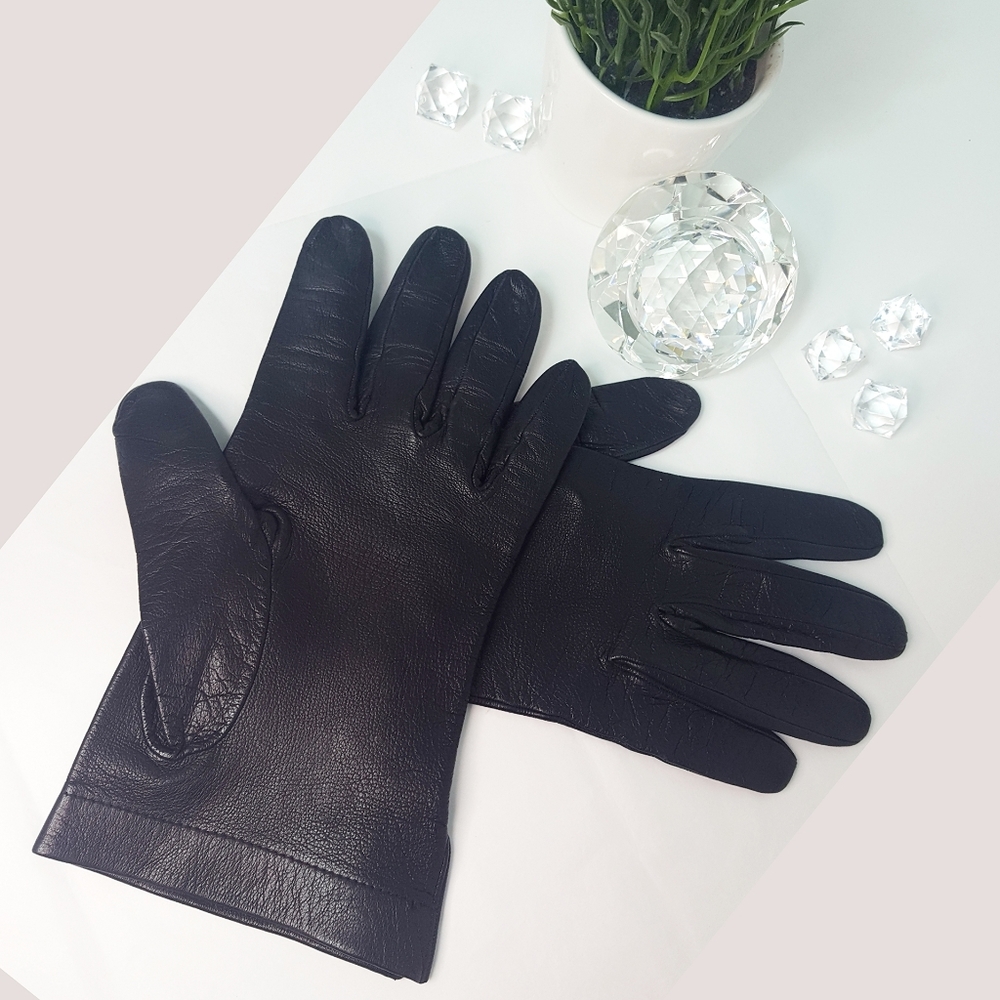 NWOT💖Leather Gloves🖤Black Soft Leather